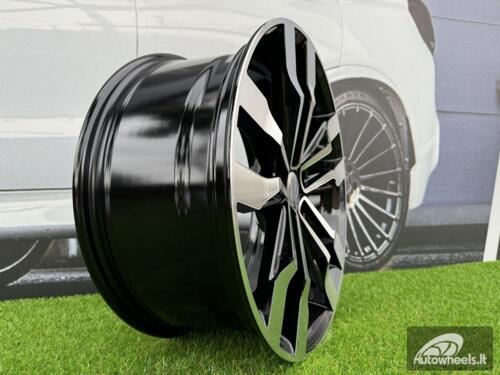 Ratlankis R20x8.5  5X112  ET  38  57.1  B5333  (IN5389)  Black Polished (MB)  For VW  (Z5+M)