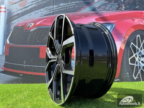 Ratlankis R17x7.5  5X112  ET  40  57.1  B5952  (IN5563)  Black Polished (MB)  For VW  (K8+Z3)