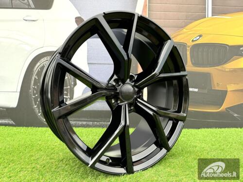 Ratlankis R20x8.5  5X112  ET  38  57.1  B5801  (IN5499)  Black (BL)  For VW  (M)