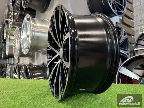 Ratlankis R22x9.5  5X112  ET  30  66.5  I5170  Black Polished (MB)  For AUD  (K7)  ()