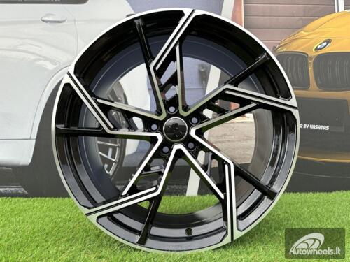 Ratlankis R21x9  5X112  ET  32  66.5  I5611  Black Polished (MB)  For AUD  (Z5)  (New ABT Style)