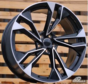 Ratlankis R18x8  5X112  ET  42  66.5  I5493  Black Polished (MB)  For AUD  (Z6)