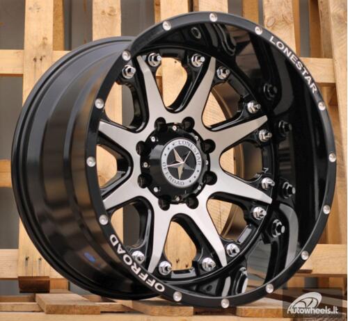 Ratlankis R20x10  8X170  ET  M25  125.2  L1526  Black Polished (MB)  4X4  (K3)  (Milling)