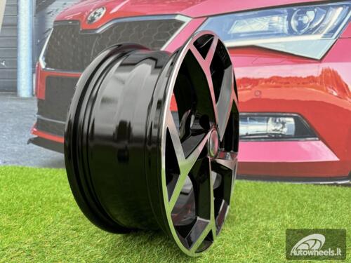 Ratlankis R17x7  5X100  ET  41  57.1  B5340  (IN5339)  Black Polished (MB)  For VW  (K7)