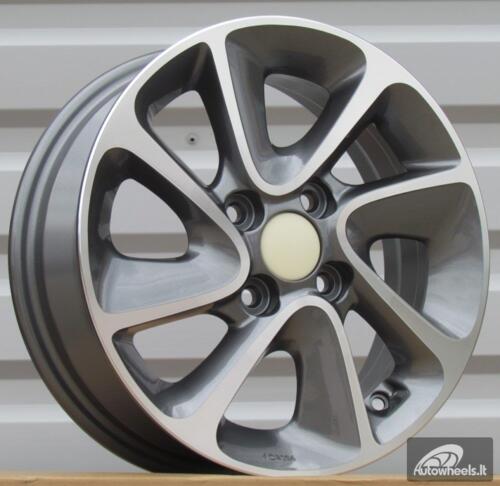 Ratlankis R14x5  4X100  ET  41  54.1  B5387  Grey Polished (MG)  For HYUND  (L3)