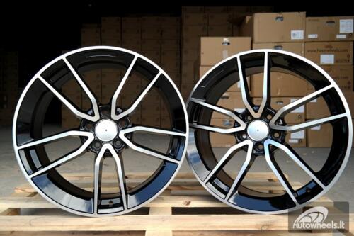 Ratlankis R19x8  5X112  ET  43  66.6  B5461  Black Polished (MB)  For MER  (K4+P)