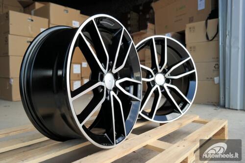 Ratlankis R19x8  5X112  ET  43  66.6  B5461  Black Polished (MB)  For MER  (K4+P)