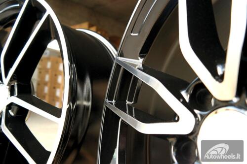 Ratlankis R19x8  5X112  ET  43  66.6  B5461  Black Polished (MB)  For MER  (K4+P)