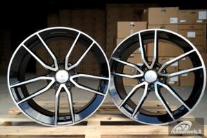 Ratlankis R19x8  5X112  ET  43  66.6  B5461  Black Polished (MB)  For MER  (K4+P)