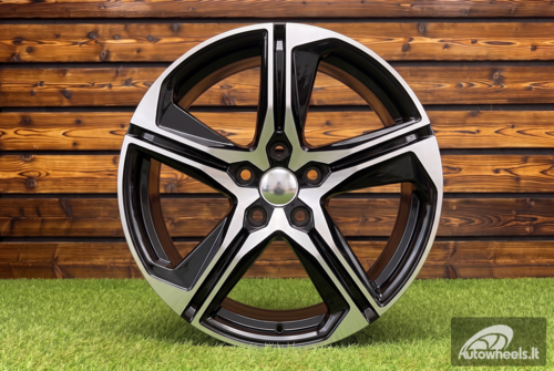 Ratlankis R18x7.5  5X112  ET  46  57.1  B5817  Black Polished (MB)  For SEAT  (L5)