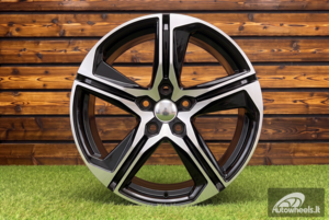 Ratlankis R18x7.5  5X112  ET  46  57.1  B5817  Black Polished (MB)  For SEAT  (L5)