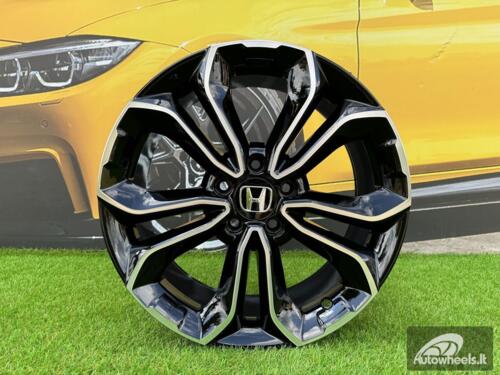 Ratlankis R18x7.5  5X114.3  ET  45  64.1  B5961  Black Polished (MB)  For HOND  (K2)