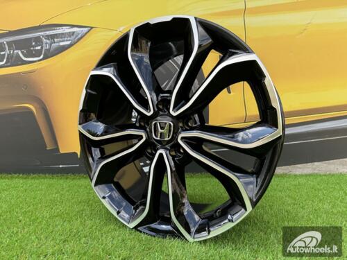 Ratlankis R18x7.5  5X114.3  ET  45  64.1  B5961  Black Polished (MB)  For HOND  (L5+R)