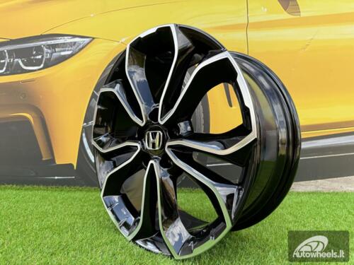 Ratlankis R18x7.5  5X114.3  ET  45  64.1  B5961  Black Polished (MB)  For HOND  (L5+R)