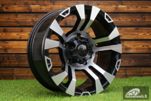 Ratlankis R15x8  5X139.7  ET  M13  110.1  BK859  Black Polished (MB)  For 4X4  (R)