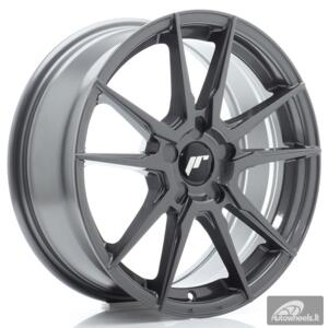 JR Wheels JR21 17x7 ET20-40 5H BLANK Hyper Gray