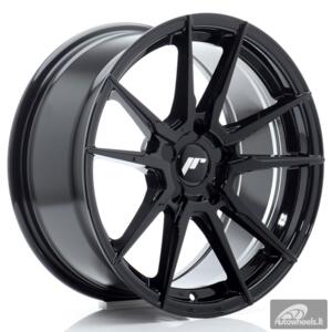 JR Wheels JR21 17x8 ET20-35 5H BLANK Gloss Black