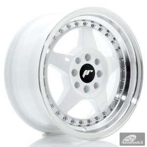 JR Wheels JR6 15x7 ET25 4x100/108 White w/Machined Lip