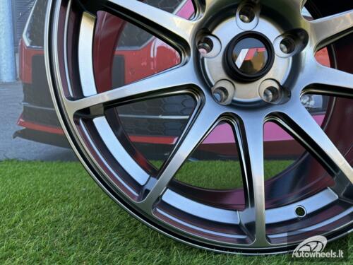 JR Wheels JR11 17x7 ET20-38 5H BLANK Hyper Black