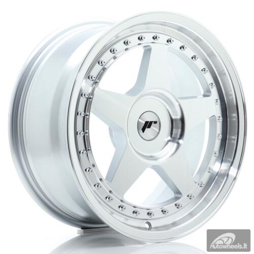JR Wheels JR6 17x8 ET20-35 BLANK Silver Machined Face