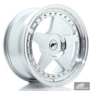 JR Wheels JR6 17x8 ET20-35 BLANK Silver Machined Face
