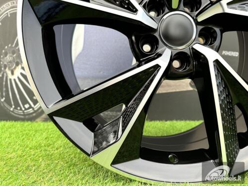 Ratlankis R20x8.5  5X112  ET  35  66.5  B1566  (XFE466)  Black Polished (MB)  For AUD  (P1+P2)  (HYBRID FORGED)