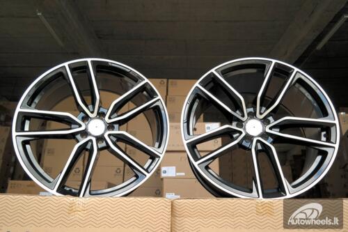 Ratlankis R22x10.5  5X112  ET  40  66.6  B5610  (XFE386)  Black Polished (MB)  For MER  (P1)