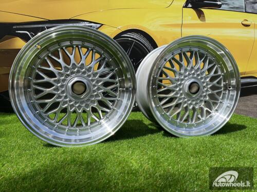 Ratlankis R17x7.5  8X100/108  ET  35  73.1  BY479  (XF135)  Silver+Polished Lip (SP)  For RACIN  (P1)  (Style BBS)