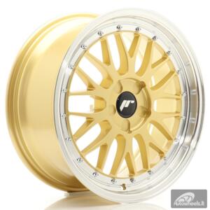 JR Wheels JR23 18x8 ET20-42 5H BLANK Gold w/Machined Lip