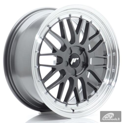 JR Wheels JR23 19x8 ET20-40 5H BLANK Hyper Gray w/Machined Lip