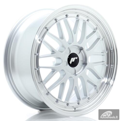 JR Wheels JR23 19x8 ET20-40 5H BLANK Hyper Silver w/Machined Lip