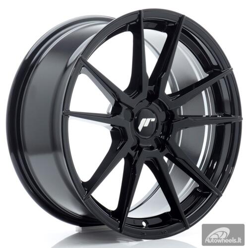 JR Wheels JR21 18x8 ET20-40 5H BLANK Glossy Black