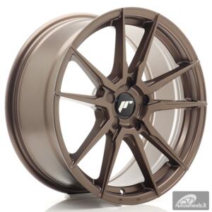 JR Wheels JR21 18x8 ET20-40 5H BLANK Matt Bronze