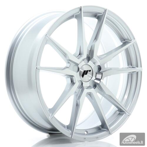 JR Wheels JR21 19x8 ET20-40 5H BLANK Silver Machined Face