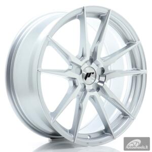 JR Wheels JR21 19x8 ET20-40 5H BLANK Silver Machined Face