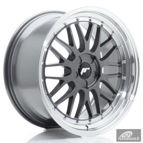 JR Wheels JR23 19x9 ET20-40 5H BLANK Hyper Gray w/Machined Lip