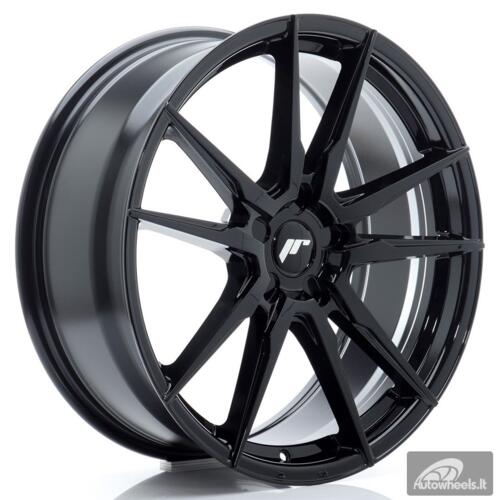 JR Wheels JR21 20x8 ET20-40 5H BLANK Glossy Black