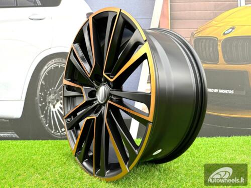 Ratlankis R19x8  5X112  ET  45  57.1  I0361  Black Polished Half Matt Cooper (MBHMC)  For SKODA  (P2)