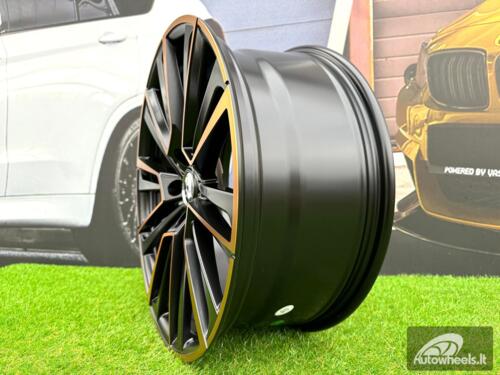 Ratlankis R19x8  5X112  ET  45  57.1  I0361  Black Polished Half Matt Cooper (MBHMC)  For SKODA  (P2)