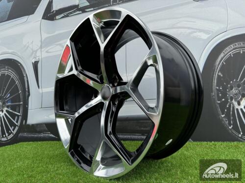 Ratlankis R20x9  5X112  ET  32  66.5  I5598  Silver Black Half Matt (SIBLHM)  For AUD  (P1)  (Black Polished Mirror Spokes)