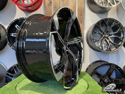 Ratlankis R22x9.5  5X112  ET  26  66.5  Y1201  (IN5633)  Black Polished (MB)  For AUD  (P2)