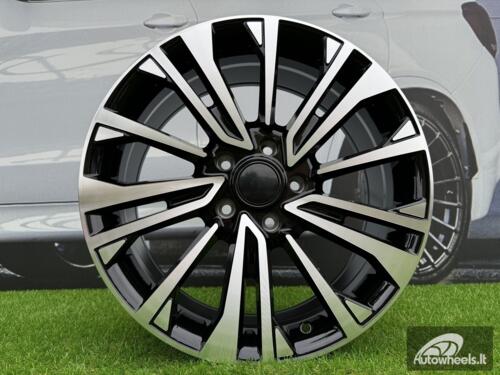 Ratlankis R18x8  5X120  ET  50  65.1  I1114  Black Polished (MB)  For VW  (K7)