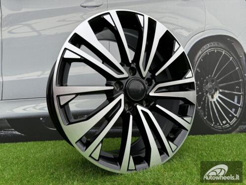 Ratlankis R18x8  5X120  ET  50  65.1  I1114  Black Polished (MB)  For VW  (K7)