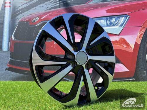 Ratlankis R16x6.5  4X100  ET  48  54.1  A423  (IN5429)  Black Polished (MB)  For HYUND  (Z5)