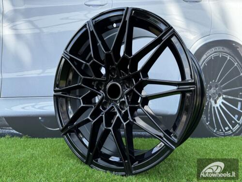 Ratlankis R18x8  5X120  ET  34  72.6  I0293  Black (BL)  For BMW  (P2)  (Rear+Front)