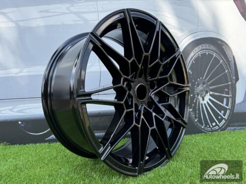 Ratlankis R18x8  5X120  ET  34  72.6  I0293  Black (BL)  For BMW  (P2)  (Rear+Front)