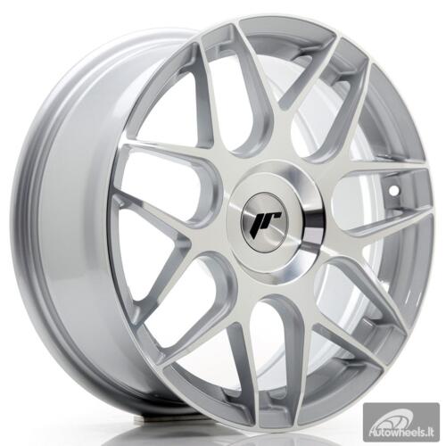 JR Wheels JR18 17x7 ET20-40 BLANK Silver Machined Face