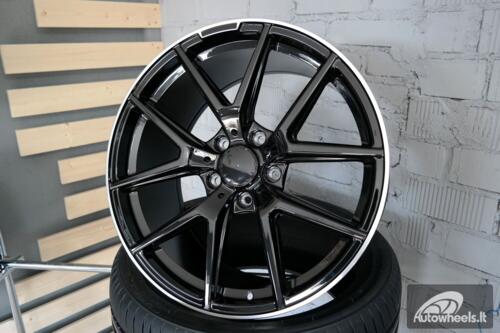 Ratlankis R20x10  5X130  ET  50  84.1  A8221  (XFE75)  Black+Polished Lip (BLPL)  For MER  (K4)  ()