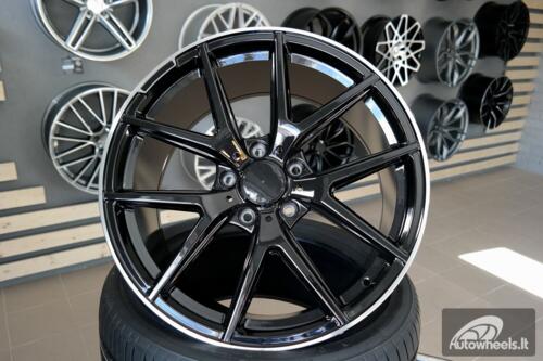 Ratlankis R20x10  5X130  ET  50  84.1  A8221  (XFE75)  Black+Polished Lip (BLPL)  For MER  (K4)  ()