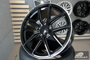 Ratlankis R20x10  5X130  ET  50  84.1  A8221  (XFE75)  Black+Polished Lip (BLPL)  For MER  (K4)  ()